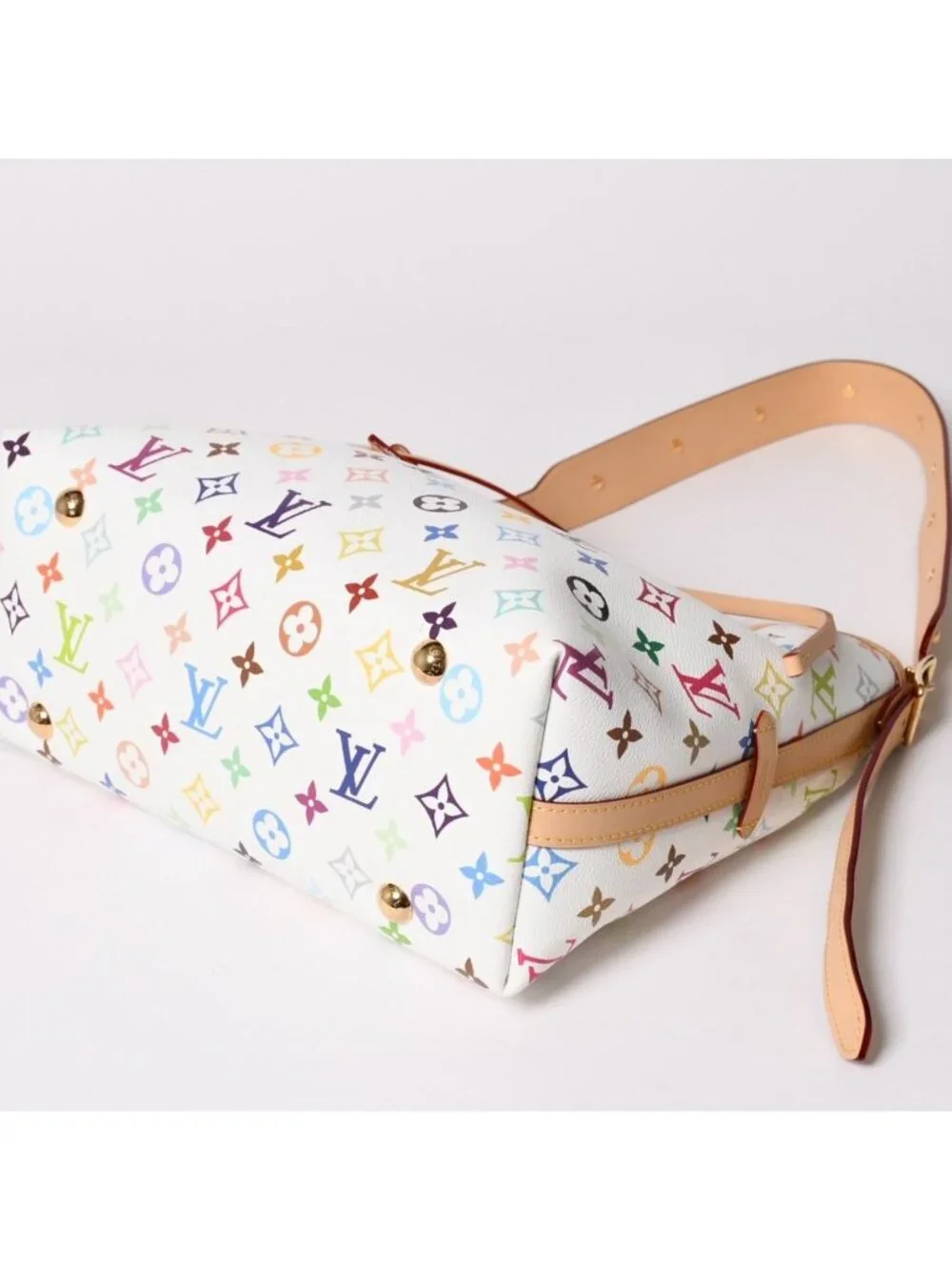 Louis Vuitton LV TM Carryall PM Shoulder Bag Monogram Multicolor Takashi